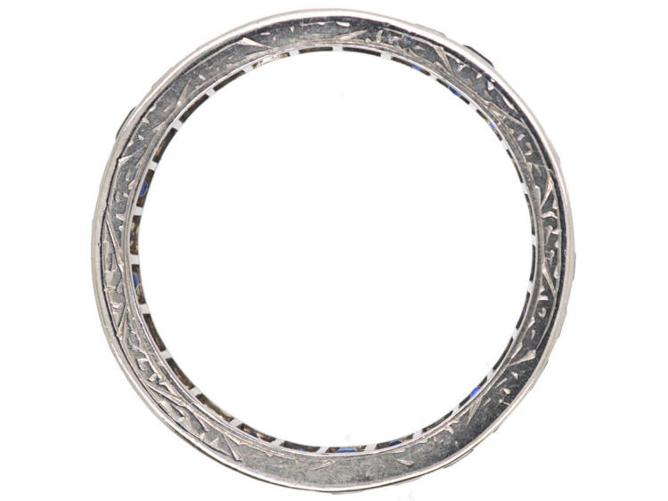 18ct White Gold & Sapphire Eternity Ring