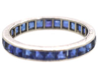 18ct White Gold & Sapphire Eternity Ring