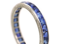 18ct White Gold & Sapphire Eternity Ring
