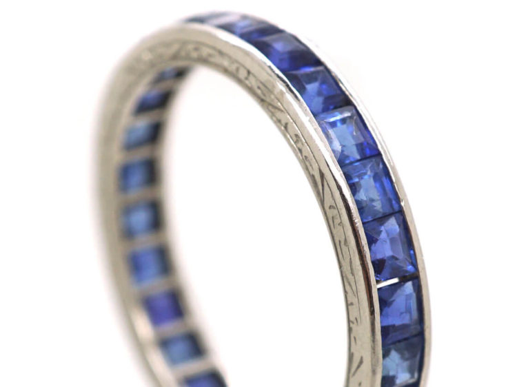 18ct White Gold & Sapphire Eternity Ring