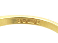 18ct Gold, Three Stone Diamond & Ruby Ring