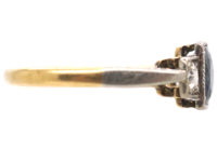 Art Deco Sapphire & Diamond Three Stone Ring