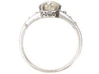 Art Deco Old Mine Cut Diamond Solitaire Ring