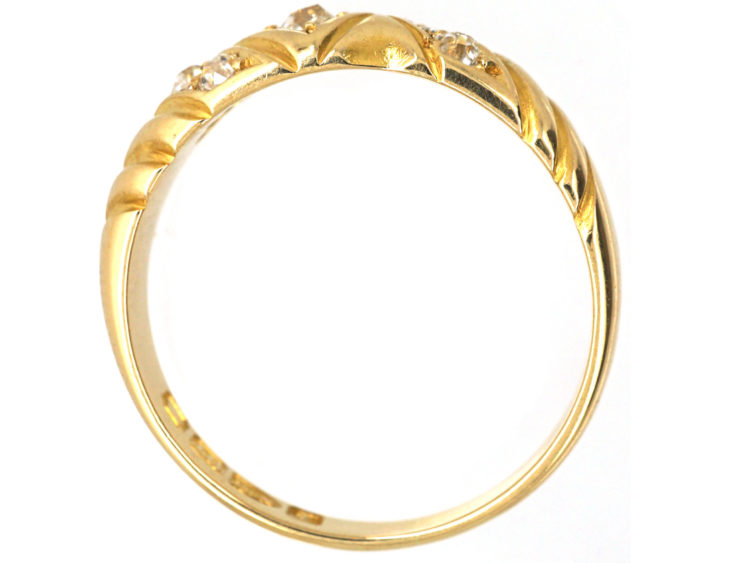Victorian 18ct Gold Ring set with Diamonds