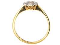 Edwardian 18ct Gold & Platinum, Diamond Cluster Ring