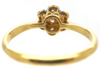 Edwardian 18ct Gold & Platinum, Diamond Cluster Ring