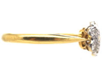 Edwardian 18ct Gold & Platinum, Diamond Cluster Ring