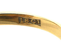 Edwardian 18ct Gold & Platinum Diamond Set Cluster Ring