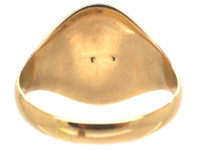 9ct Gold Signet Ring with Intaglio of a Spaniel