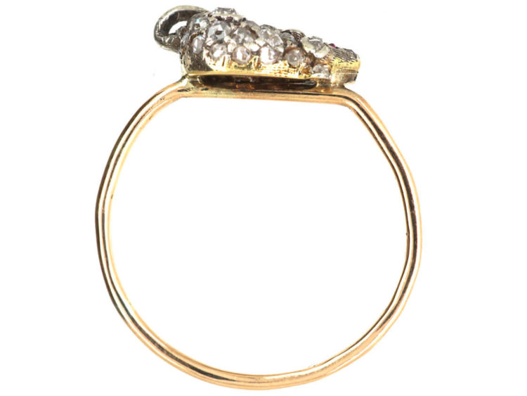 Gold & Diamond Mouse Ring