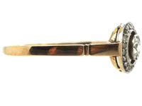 Art Deco 18ct Gold & Platinum, Diamond Cluster Ring