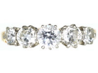 Edwardian 18ct Gold Five Stone Diamond Ring