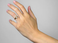 Victorian 18ct Gold & Rose Diamond Cluster Ring