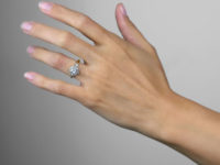 Edwardian 18ct Gold & Diamond Cluster Ring