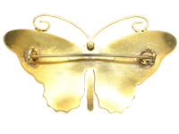 Norwegian Silver & Enamel Butterfly Brooch by Olaf Fritjof Hjortdahl