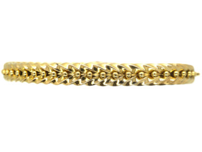Edwardian 18ct Gold Illusion Bangle