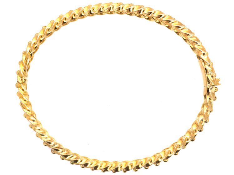Edwardian 18ct Gold Illusion Bangle