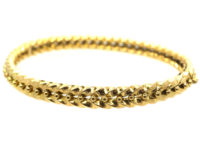Edwardian 18ct Gold Illusion Bangle