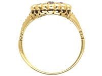 Edwardian 18ct Gold, Ruby & Diamond Cluster Ring