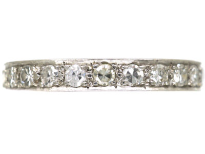 Art Deco Platinum & Diamond Eternity Ring
