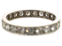 Art Deco Platinum & Diamond Eternity Ring