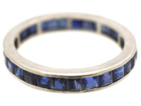 Art Deco Platinum & Sapphire Eternity Ring