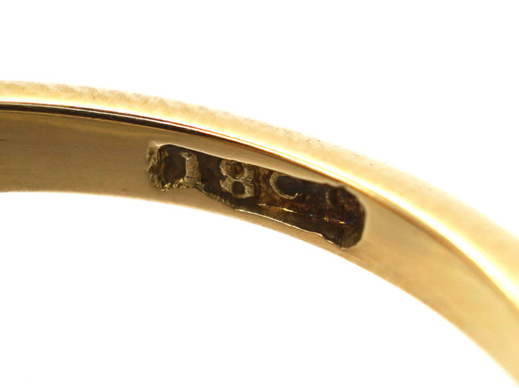 Victorian 18ct Gold, Three Stone Opal & Diamond Ring