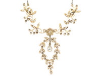 Edwardian Platinum & Diamond Festoon Necklace