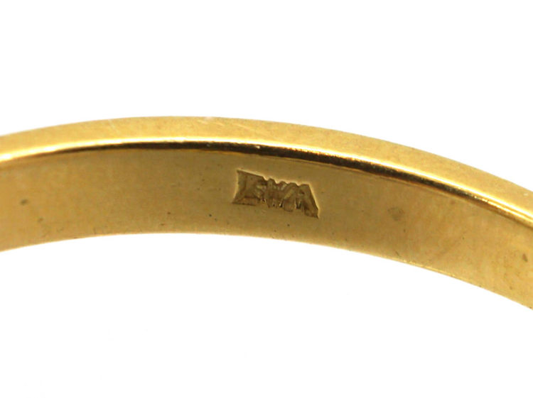 18ct Gold & Platinum, Diamond Cluster Ring with Star Shaped Setting