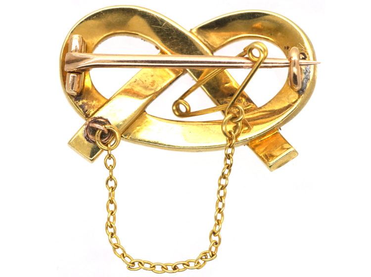 Victorian 15ct Gold Lovers Knot Brooch