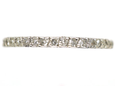 Platinum & Diamond Narrow Eternity Ring