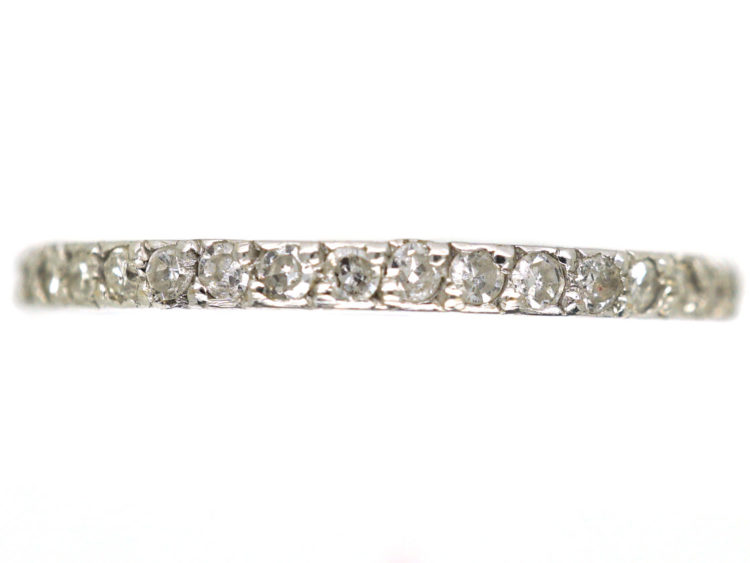 Platinum & Diamond Narrow Eternity Ring