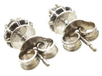 18ct White Gold Diamond Stud Earrings