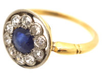Edwardian Diamond & Sapphire Ring