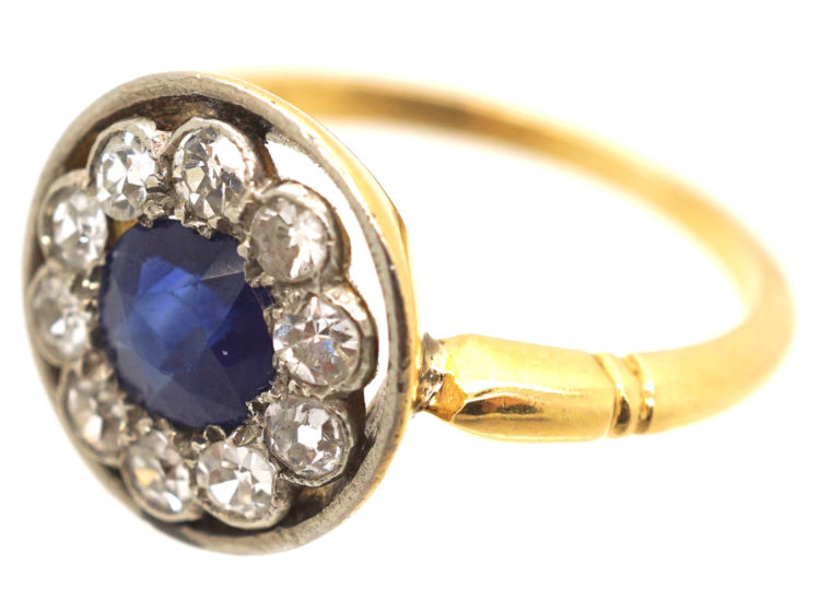 Edwardian Diamond & Sapphire Ring