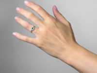 Edwardian 15ct Gold, Sapphire & Diamond Cluster Ring