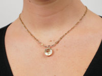 Art Deco 18ct Gold & Yellow Sapphire Necklace