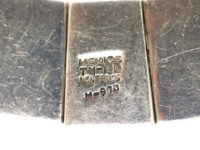 Mexican Silver & Malachite Collar by the Monteros Workshop