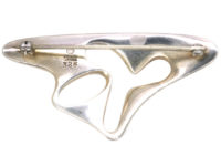 Georg Jensen Silver Modernist Brooch by Henning Koppel