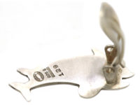 Silver Dolphin Clip On Earrings by Arno Malinowski for Georg Jensen