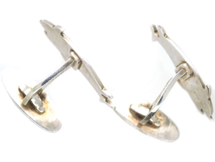 Silver Dolphin Cufflinks by Arno Malinowski for Georg Jensen