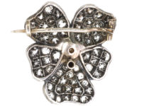 Edwardian Silver, Pearl & Paste Pansy Brooch