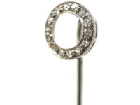 Art Deco Platinum & Diamond Set Winning Post Tie Pin