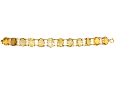 Victorian Gold & Citrine Bracelet