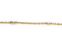 Edwardian 15ct Gold & Natural Pearls Chain