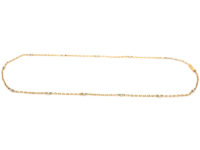 Edwardian 15ct Gold & Natural Pearls Chain