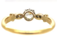 Edwardian 18ct Gold, Platinum & Diamond Solitaire Ring