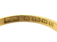 Edwardian 18ct Gold, Platinum & Diamond Solitaire Ring