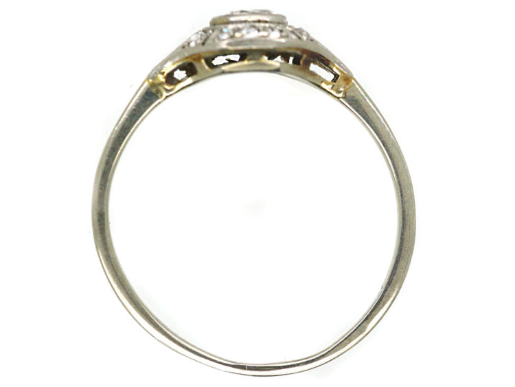 Art Deco 14ct White Gold Diamond Ring