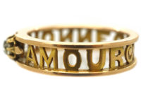 Edwardian 18ct Gold & Diamond Honneur and Amour Ring